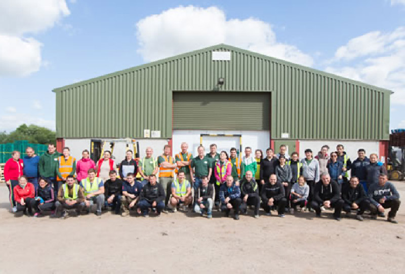 Photo of the people in front of the building